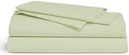 ORGANIC TEXTILES Organic Cotton Bed Sheets Set for Bedroom (King Size, Mint), 410 Thread Count, GOTS Certified, Breathable and Comfortable, Luxurious Soft Feel, All Season Use, Machine Washable