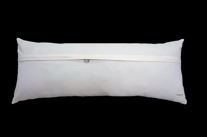 Trade Star Handloomed Pillow Cover 100% Cotton Pillow Cover Boho Pillow Cases Summer Farmhouse Rustic Home Decor Lumbar Back Rest Cushion Case Spring Decorative (Dark Grey Snow 14X36 INCHES)