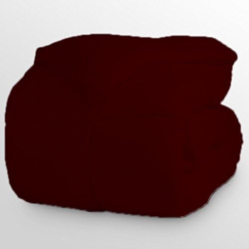 Luxurious and Hypoallergenic 600 Thread Count 1 Piece Down Alternative Comforter 100% Egyptian Cotton Solid (King/Cal King, Wine)