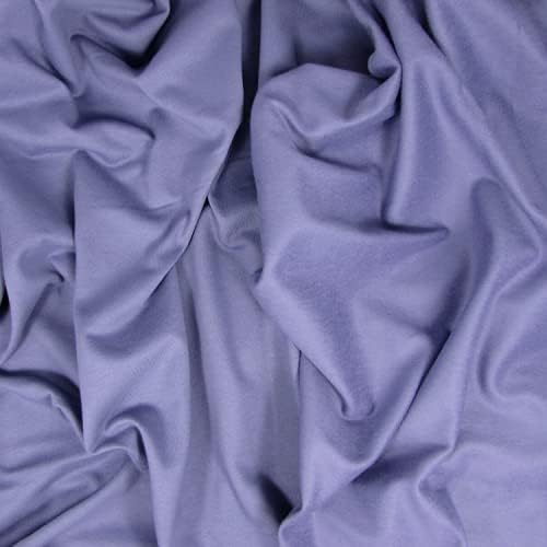 Organic Cotton Fleece Fabric - 12 Ounce - Lavender - 5 Yards