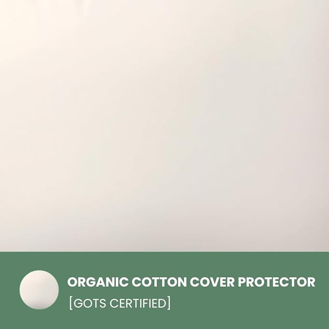 ORGANIC TEXTILES 100% Natural Wool Pillow with Organic Cotton Cover, GOTS Certified - (King - Pack of 2)