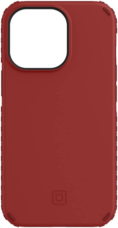 Incipio Grip Case for iPhone 13 Pro (6.1-Inch) – MagSafe Compatible Slim Protective Case with 14ft Drop Protection, Scratch-Resistant Finish, Textured Anti-Slip Grip - Red