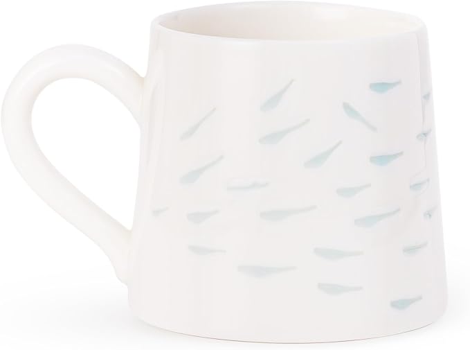 Unique Ceramic Coffee Mug 10.6oz – Premium Handmade Porcelain Coffee Cup with Ergonomic Handle, Microwave Safe Aesthetic Mug Gift for Coffee & Tea Lovers