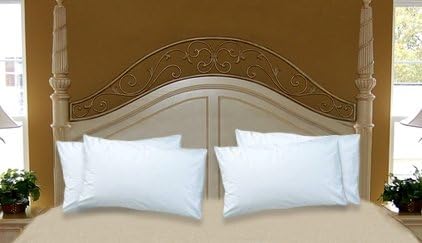 Organic Pillowcases Set of 2 for Standard, Queen and King Size Pillows - 100% GOTS Certified Organic Cotton Pillow Case Protectors (Standard, White)