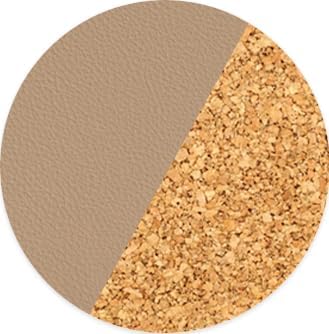 YSAGi Double-Sided Desk Pad, 35.4"x17"Leather Desk Mat, Eco Cork Desk Pad Protector,Large Mouse Pad,Waterproof Desk Blotter for Office/Home(Apricot)