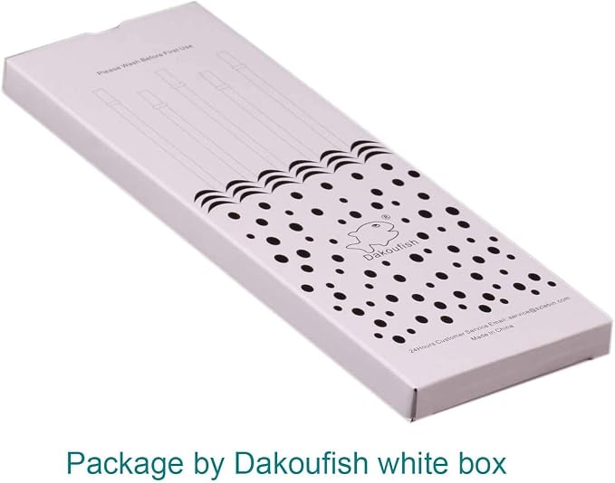 Dakoufish 12 Piece 11 Inch Reusable Plastic Thick Drinking Straws BPA Free Mason Jar Straws Plain Color (11inch,6color)