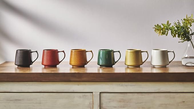 cores C811RD C811RD Mug, Red, 11.8 fl oz (320 ml), Made in Japan, Microwave, Dishwasher Safe, Delicate