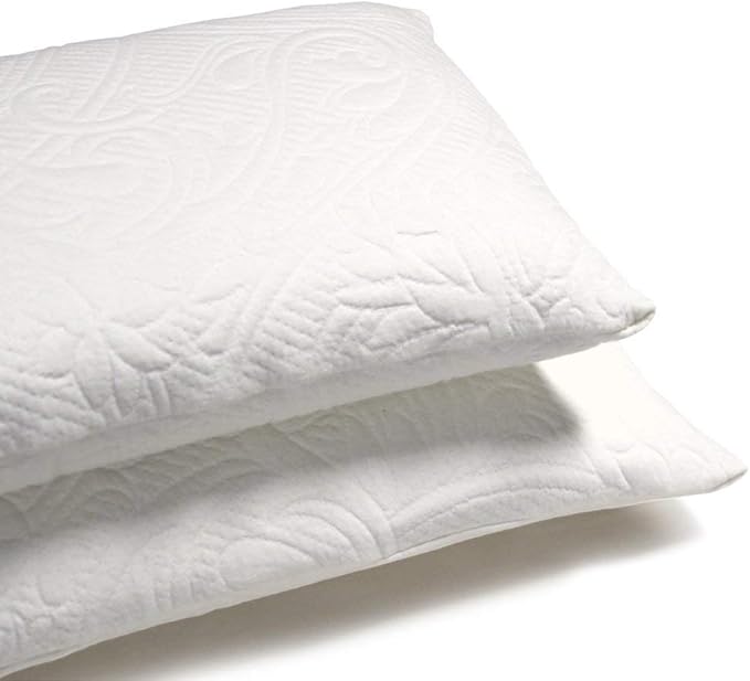 Happsy Organic Latex Pillow - Queen Bed Pillow with Breathable Cotton - Eco-Friendly & Non-Toxic Neck Pillow for Back Support and Neck Pain Relief - Made in USA