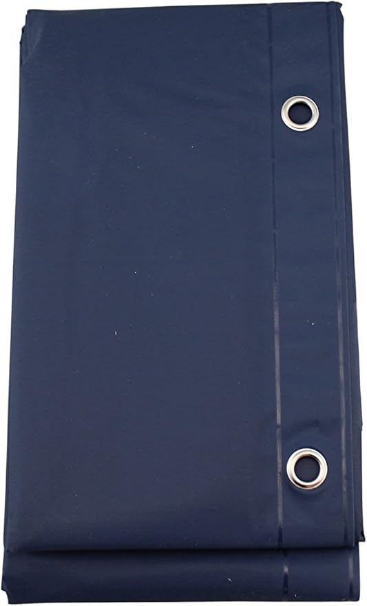 Dependable Industries inc. Essentials Premium 6 Guage PEVA Shower Curtain Liner - PVC Free Magnetized Bottom Odorless with Rustproof Grommets (Navy Blue)