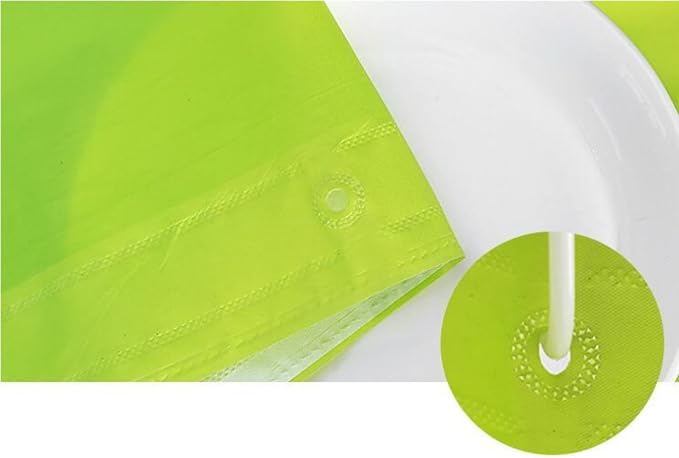 Shower Curtain Liner, 72" W X 72''H - PVC-Free, 6G PEVA Shower Curtain with 12 Rust Proof Grommets and Magnet-Weighted Bottom Hem - Moisture Stain Proof Shower Curtain Liner (White)