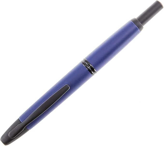 PILOT Vanishing Point Collection Refillable & Retractable Fountain Pen, Matte Blue Barrel, Medium Nib (60597)