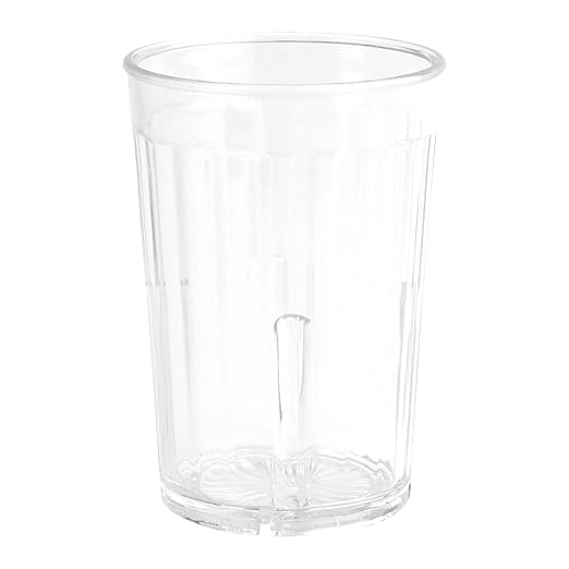 G.E.T. 8805-1-CL Heavy-Duty Shatterproof Plastic Faceted Tumblers, 5 Ounce, Clear (Set of 12)