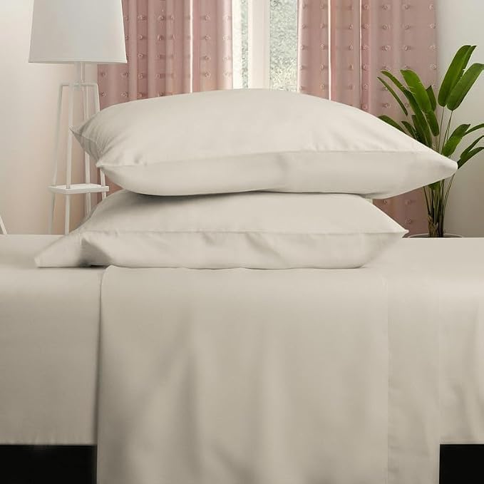 Farm to Home Dreamy Organic Cotton Sheet Set, 300 TC Sateen Sheets | GOTS Certified Cooling Sheets with Deep Pocket Fit