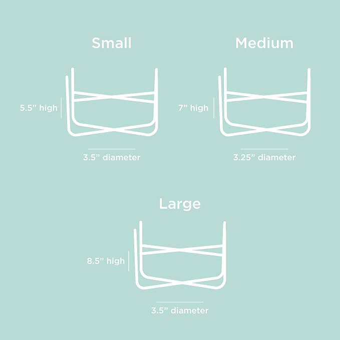 Waggo Simple Solid Dog Bowl and Dog Bowl Stand - Single Iron Stand with Single Ceramic Feeder or Water Bowl (Matte Buttercream, Small)