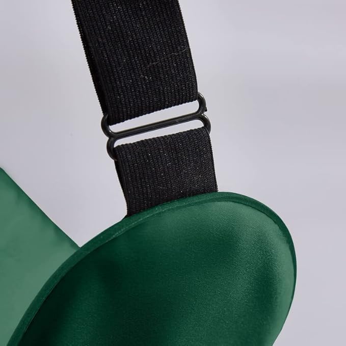 THXSILK Sleep Mask 100% 19 Momme Pure Mulberry Silk Super Smooth Cooling Sleep Eye Mask Blackout for Women/Man/Kids Eye Cover with Wide Head Strap Good Night Sleep Comfortable Travel Nap Emerald Green
