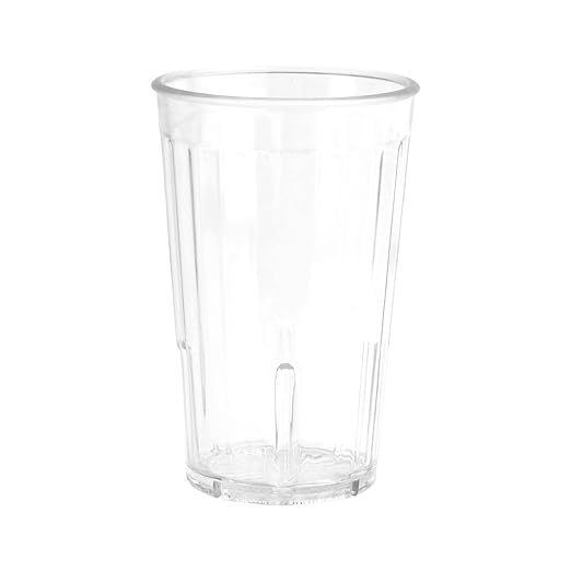G.E.T. 8808-1-CL Heavy-Duty Shatterproof Plastic Faceted Tumblers, 8 Ounce, Clear (Set of 12)