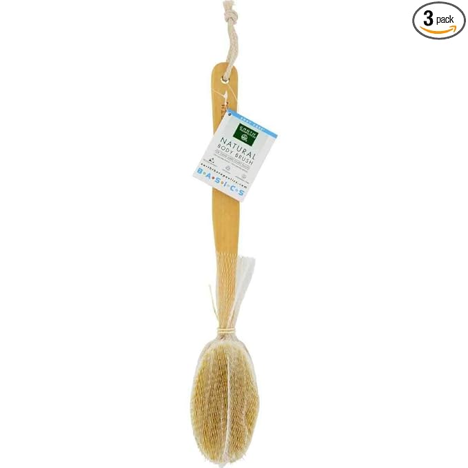 Earth Therapeutics Ecology Series Body Brush, Natural (Pack of 3)