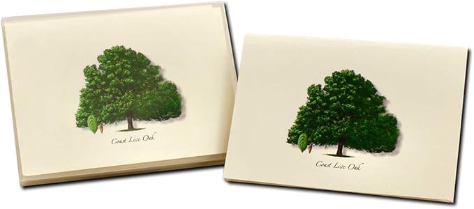Earth Sky + Water - Coast Live Oak Notecard Set - 8 Blank Cards with Envelopes