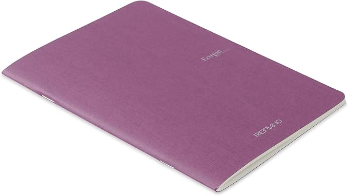 Fabriano EcoQua Notebook, 5.83" x 8.27", A5, Blank, 40 Sheets, Wine
