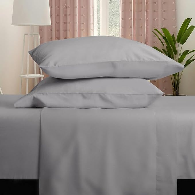 Farm to Home Dreamy Organic Cotton Sheet Set, 300 TC Sateen Sheets | GOTS Certified Cooling Sheets with Deep Pocket Fit