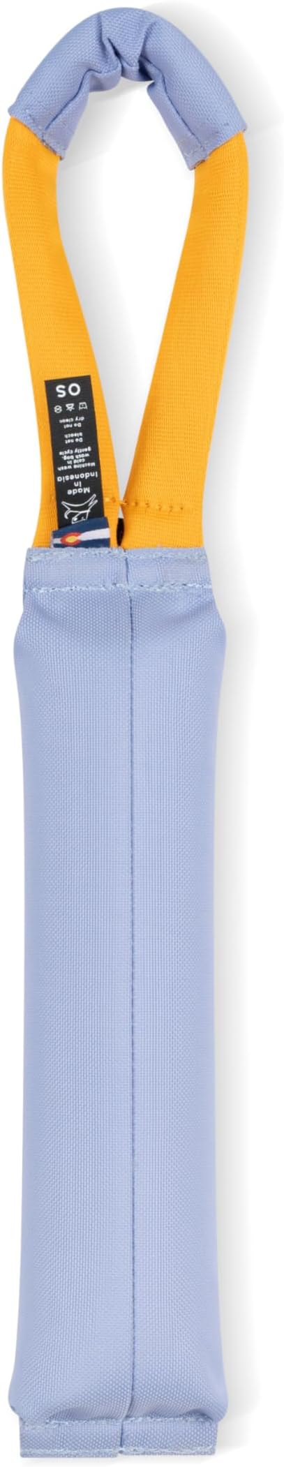 OllyDog Tugger | Dog Tug Toy for Tug of War & Training | Durable Bite Pillow | Eco-Friendly Recycled | Handle | Medium Large Dogs (Blue Heron)