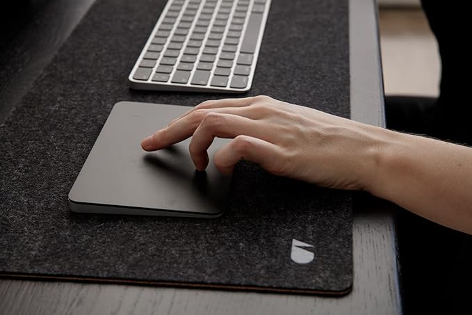 OAKYWOOD Felt Desk mat Anthracite Grey L 30 x 90 x 0,3 cm