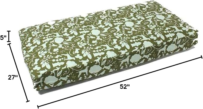 Molly Mutt Large Crib Mattress Cover - Amarillo by Morning Print - Measures 27”x52”x5”- 100% Cotton - Durable - Breathable - Sustainable - Machine Washable Dog Bed Cover