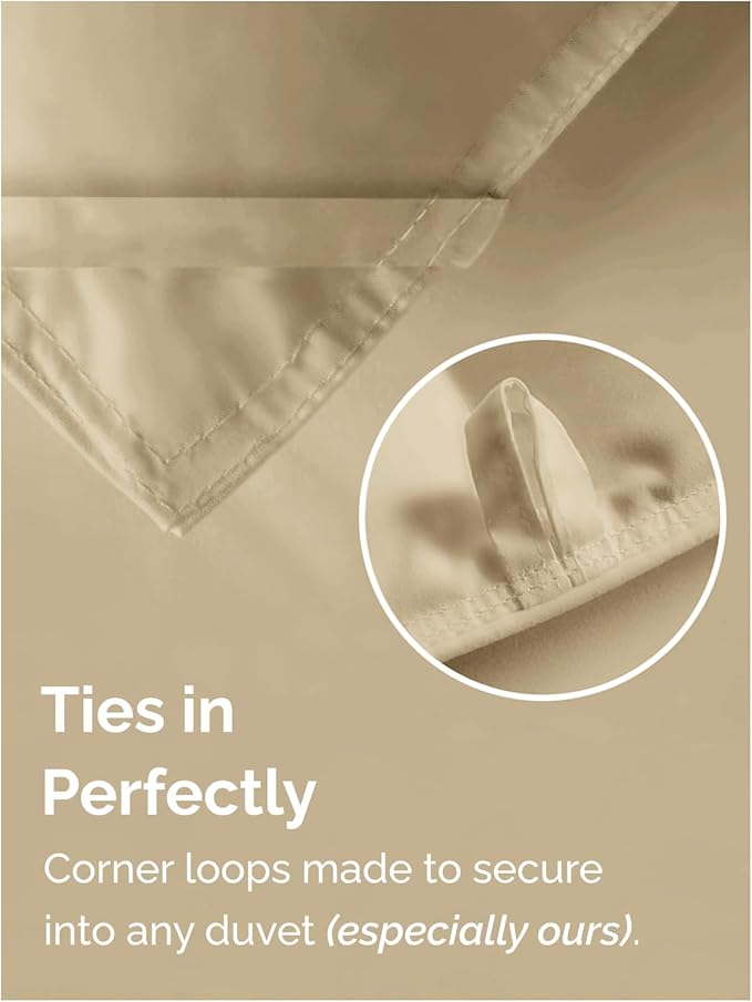 King Size, Beige Alternative Down Comforter - Warm, Lightweight & Breathable Hotel Quality Bedding Set for Men, Women, Kids and Teens - All Season Oversized Cooling Microfiber Duvet Insert Comforter