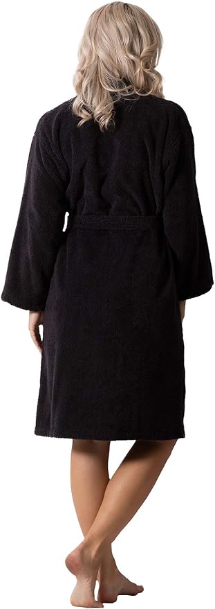 Luxurious Turkish Terry Kimono Collar Super-Soft Terry Absorbent Bathrobes for Women