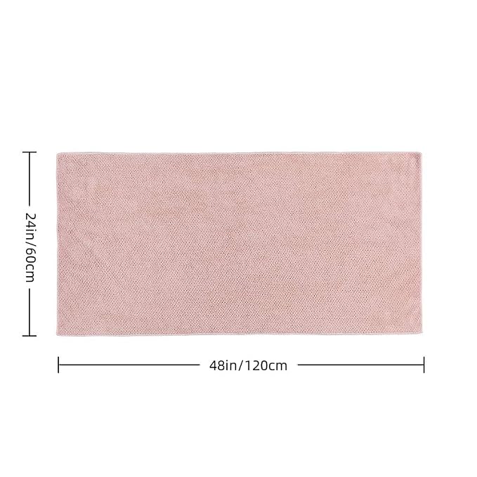 Microfiber Hair Towel Quick Dry Hair Towel Hair Drying Towels Suitable for All Kinds of Hair Ultra Absorbent Long and Thick Hair 24X48inch Dark Brown (1pcs)