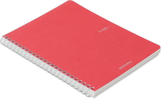 Fabriano EcoQua Spiral-Bound Notebooks, 1 Count (Pack of 1), Red
