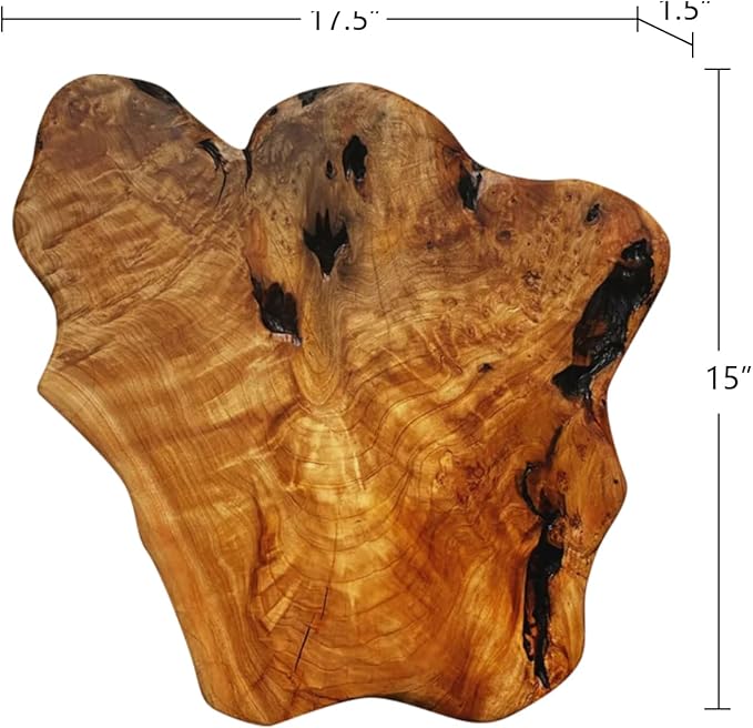 WELLAND Cedar Wood Wall decoration Ornaments, Hanging Decoration, irregular shape décor for Home, Living Room, Bedroom