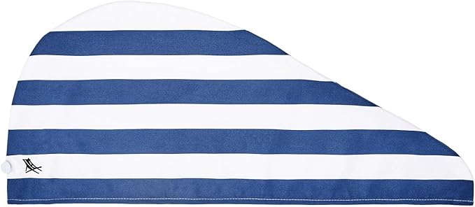 Dock & Bay Turban Hair Towel - for Home & the Beach - Super Absorbent, Quick Dry - Cabana - Whitsunday Blue, One Size