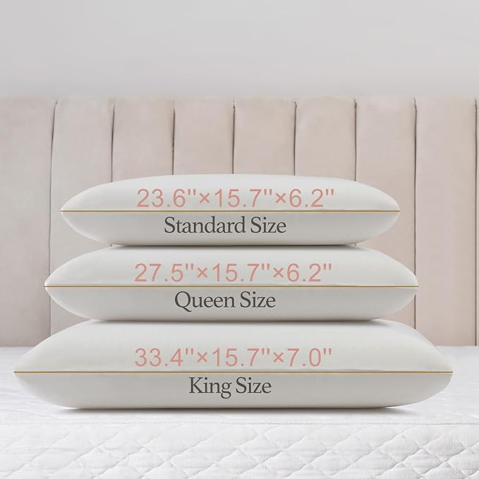 Talalay 100% Natural Premium Latex Pillow,Bed Pillow for Sleeping with Removable Cotton Cover, Helps Relieve Pressure, Breathable, Pressure Relief, Durable (1, Standard (Low Loft))