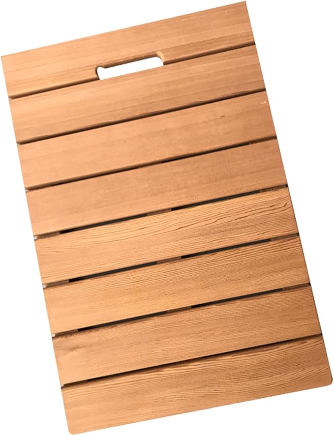 Non-Slip Wood Bath Mat,Bamboo Bath Mat for Shower Room and Bathroom Non Slip Waterproof Solid Wood Duck Board Multipurpose Wooden Mat for Bathtub Customizable Size (75x120cm/30x47in)