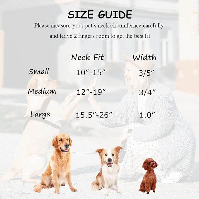 Soft Cotton Dog Collar with Metal Buckle Adjustable Heavy Duty Comfy Corduroy Collars for Small Medium Large Dogs,Red,Large