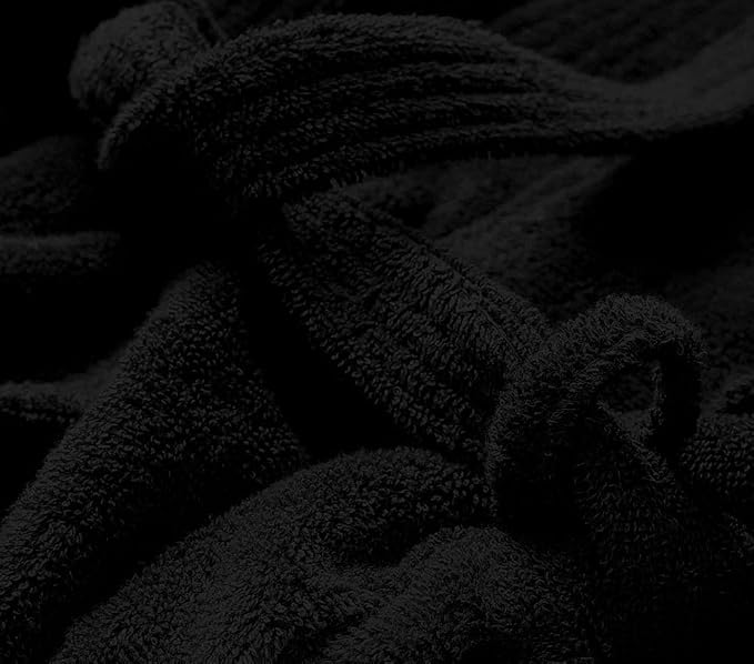 100% Cotton Shawl Collar Bathrobe for Women & Men – Terry Cloth, Lightweight Plush Long Spa & Hotel Luxury Robe