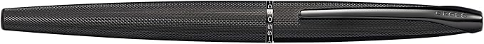 Cross ATX Brushed Black Stainless Steel Fine Nib Fountain Pen - Refillable Pen for Smooth Writing - Black Ink - Comfortable Grip - Long-Lasting - Professional Office Supplies