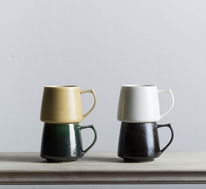 cores C811WH Kiki Mug, White, 10.8 fl oz (320 ml), Made in Japan, Microwave and Dishwasher Safe, Delicate Construction