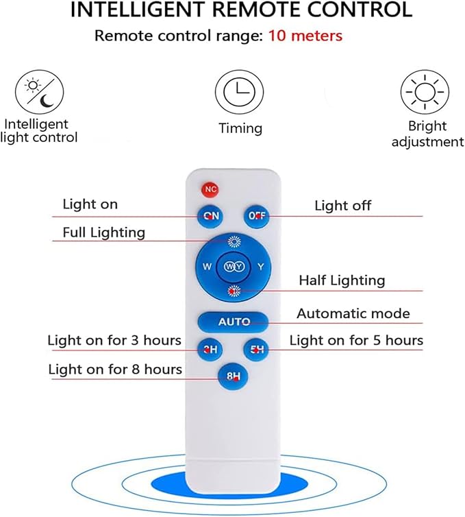 54 LED Solar Ceiling Light, 1000 Lumens Solar Light Indoor Outdoor Waterproof with Remote Control & Auto On/Off, for Porch Garage Barn Balcony
