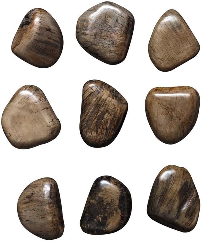 Uttermost Pebbles - Wood Wall Decor (Set of 9)-5 Inches Tall and 6 Inches Wide-Walnut Finish