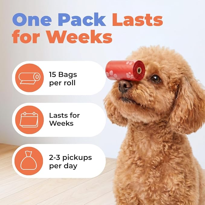 Best Pet Supplies Dog Poop Bags for Waste Refuse Cleanup, Doggy Roll Replacements for Outdoor Puppy Walking and Travel, Leak Proof and Tear Resistant, Thick Plastic - Assorted, 150 Bags