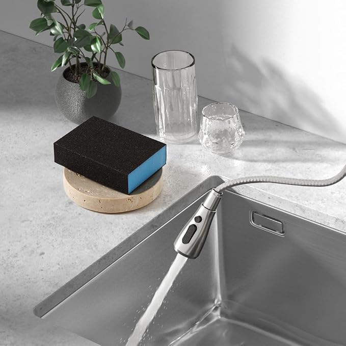 Marble Soap Dishes Natural Travertine Stone Sponge Holder for Bathroom Tub Shower Kitchen Sink, Handcraft Round Soap Case Trinket Plate Jewelry Tray Coaster for Home Decor Color Beige (WH046)