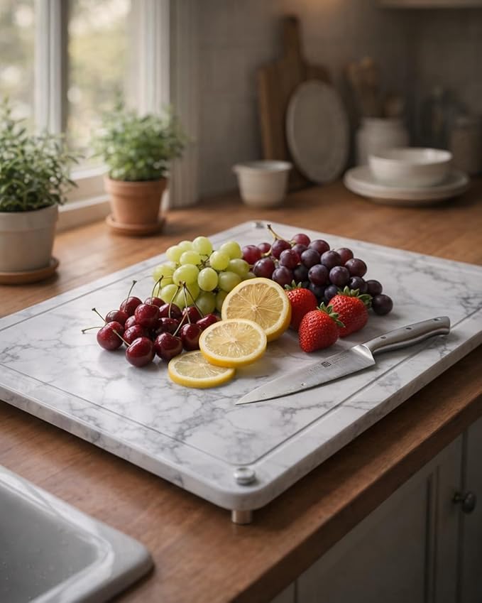 Large Stone Drying Mat for Kitchen Counter - 24”*16” Marble Veining Quick Drying Fast Absorbent Drying Mat, Natural Diatomaceous Earth Dish Drying Mat