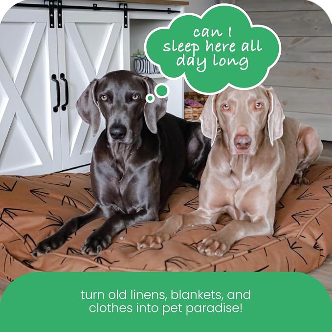 Molly Mutt Heat Waves Dog Bed Duvet Cover, 100% Cotton Canvas Cover for Dog, Puppy, or Cat Bed, Durable, Washable, and Free of Harmful Chemicals, Round, 36"x5"