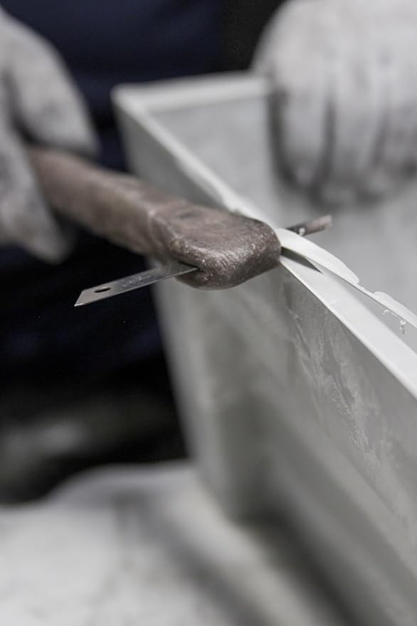 Ecopots Amsterdam Durable Modern Round Indoor/Outdoor Recycled-Based Composite Flower Pot Planter, Terracotta Color, 16"