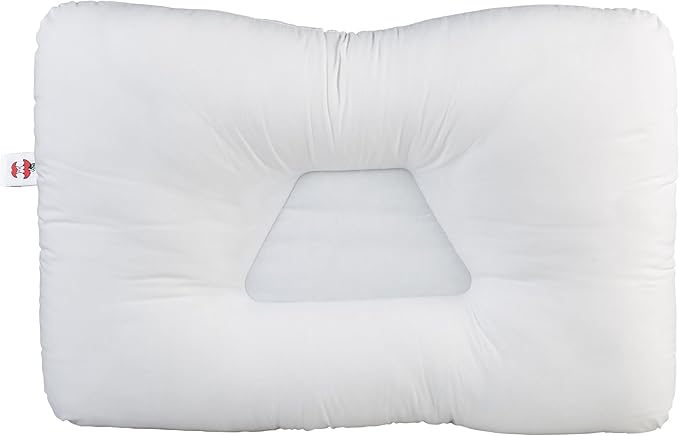 Core Products Tri-Core Natural Cervical Support Pillow for Neck Pain Organic Cotton Shell, Petite, Firm