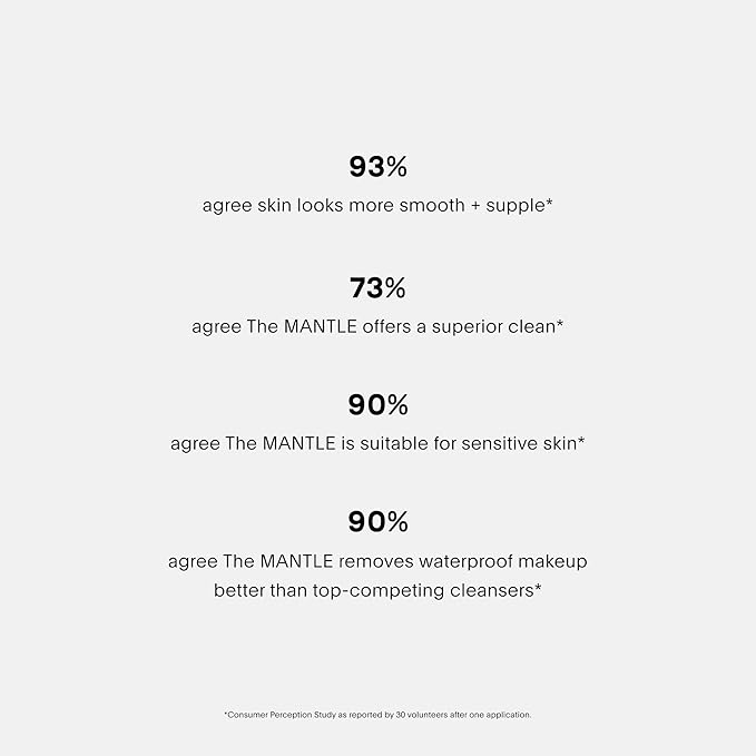 U Beauty The MANTLE Skin Conditioning Wash - Hydrating Facial Cleanser & Makeup Remover with Vitamin C + E, Fruit AHAs, and Hyaluronic Acid for Clean, Refreshed and Hydrated-Looking Skin - 5.0 fl oz