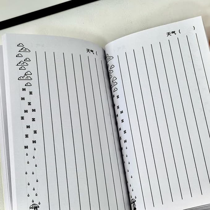 Recycled Notebook Professional Thickened Cardboard Multiple Format Pages and Smooth Writing for Students Professional Recycled Notebook