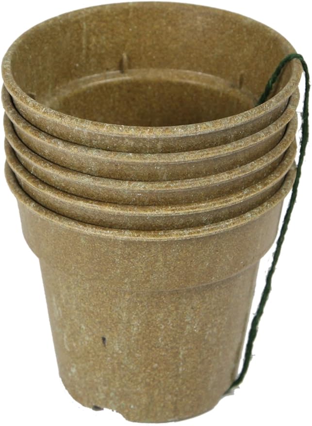 Biodegradable Starter Pots for Seedlings Cuttings and Plants, 4"